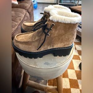 Marc Fisher ltd women's percy lace-up booties